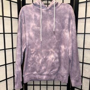 Member's Mark "Reverse Fleece" hoodie in a beautiful "Plum Tie Dye"